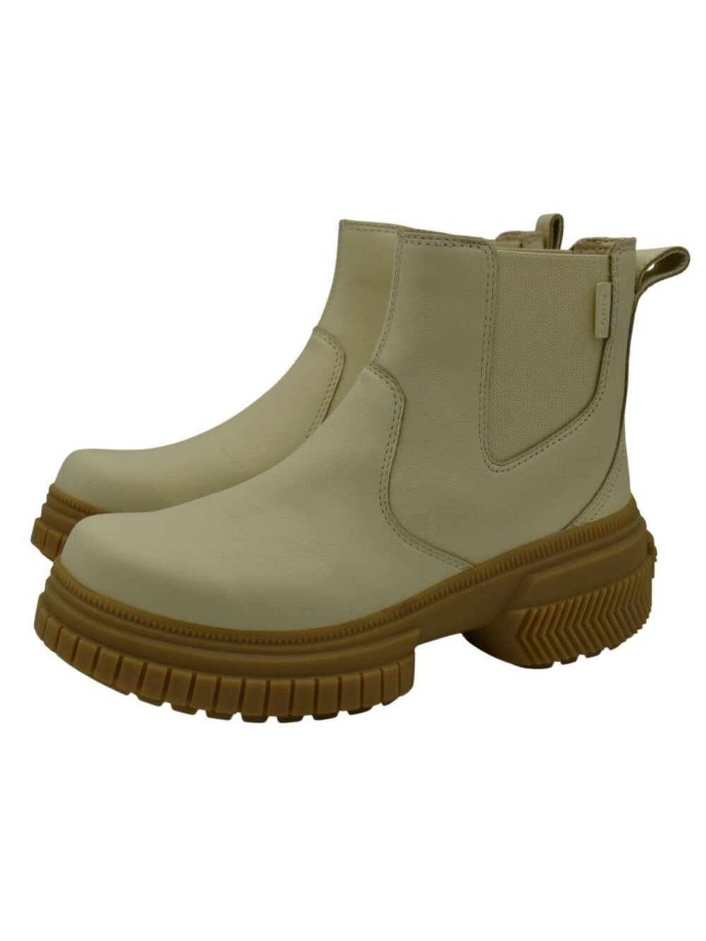 Sorel Womens Size 8.5 ONA Ave Honey White Leather Waterproof Chelsea Boots Shoes
